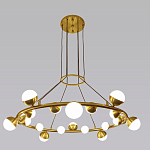 Люстра подвесная светодиодная с плафонами в форме шара Italian Globe Cedar Moss Light варинант исполнения - 4 | Loft Concept в Ульяновске