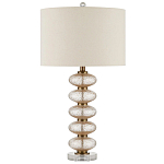 Настольная лампа с фактурным стеклянным корпусом Glamorous Pommel варинант исполнения - 3 | Loft Concept в Ульяновске