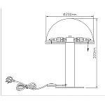Настольная лампа c абажуром в форме купола из натурального камня  Heavenly Harmony варинант исполнения - 7 | Loft Concept в Ульяновске