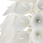 Люстра белая каплевидной формы из цветков лилии White Natural Lines варинант исполнения - 2 | Loft Concept в Ульяновске