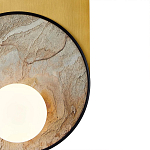Бра с каменным диском в металлической раме Sandstone Painting варинант исполнения - 3 | Loft Concept в Ульяновске