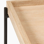 Консоль деревянной столешницей и полкой Wooden Table Top and Shelf варинант исполнения - 2 | Loft Concept в Ульяновске