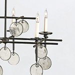 Люстра подвесная с 8-ю лампами и стеклянными круглыми подвесками Currey & Company варинант исполнения - 5 | Loft Concept в Ульяновске