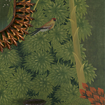 Обои ручная роспись Malwa Original colourway on Olive tobacco варинант исполнения - 3 | Loft Concept в Ульяновске