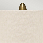 Настольная лампа с рифленым керамическим основанием в бронзовом цвете и жемчужным шёлковым абажуром Elstead Lighting варинант исполнения - 4 | Loft Concept в Ульяновске