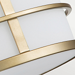 Потолочный светильник с белым матовым абажуром в металлическом каркасе Feiss варинант исполнения - 5 | Loft Concept в Ульяновске