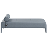 Кушетка Cuba из натуральной кожи с валиком  варинант исполнения - 4 | Loft Concept в Ульяновске