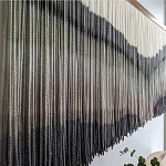 Пейзаж из нитей Макраме Wall decor Black and White Landscape варинант исполнения - 2 | Loft Concept в Ульяновске