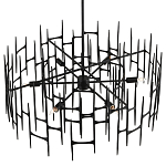 Люстра черная остроконечной формы Black Satin варинант исполнения - 3 | Loft Concept в Ульяновске