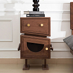 Тумбочка прикроватная с ящиком и дверцей Робот Robot Desk варинант исполнения - 1 | Loft Concept в Ульяновске