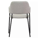 Стул мягкий с подлокотниками Chair Gray Upholstery Boucle варинант исполнения - 4 | Loft Concept в Ульяновске