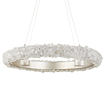 Люстра светодиодная фактурная в форме кольца Amber Crystal варинант исполнения - 3 | Loft Concept в Ульяновске