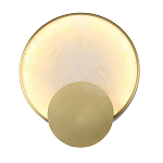 Бра в форме диска из бежевого алебастра Cryptocrystalline Stone варинант исполнения - 1 | Loft Concept в Ульяновске