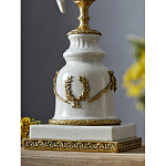 Подсвечник белый Попугай из фарфора с бронзовыми элементами Eden Garden варинант исполнения - 5 | Loft Concept в Ульяновске