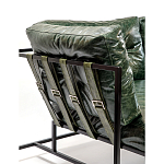 Диван Лофт Натуральная Винтажная кожа Зеленый Two Seat Encounter Leather Sofa варинант исполнения - 5 | Loft Concept в Ульяновске