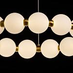 Люстра круглая с матовыми белыми шарами PEARLS Suspension варинант исполнения - 5 | Loft Concept в Ульяновске
