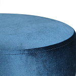 Пуф синий велюр на золотом металлическом основании Golden Belt варинант исполнения - 2 | Loft Concept в Ульяновске