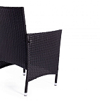 Обеденный комплект из искуственного ротанга Vintara черный варинант исполнения - 2 | Loft Concept в Ульяновске