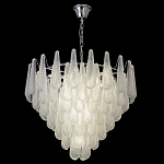 Люстра с подвесками из рифленного стекла в форме капель Textured Glass Chandelier варинант исполнения - 7 | Loft Concept в Ульяновске
