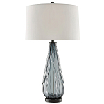 Настольная лампа с фактурным стеклянным основанием Glass Vertical варинант исполнения - 2 | Loft Concept в Ульяновске