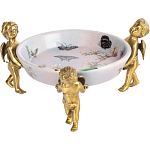 Блюдо фарфоровое Трио ангелов Joy варинант исполнения - 1 | Loft Concept в Ульяновске