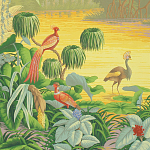 Обои ручная роспись Le Brésil Special Colourway варинант исполнения - 1 | Loft Concept в Ульяновске