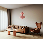 Подвесной вязаный розовый светильник «Моника» варинант исполнения - 3 | Loft Concept в Ульяновске