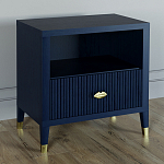 Прикроватная тумбочка с полкой Elsa Dreams Blue варинант исполнения - 1 | Loft Concept в Ульяновске