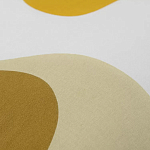 Подушка декоративная хлопковая горчичного цвета с абстрактным принтом Elysian Flow Sunset варинант исполнения - 3 | Loft Concept в Ульяновске