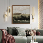 Бра с круглым плафоном из алебастра и бронзовой декоративной стрекозой 65 Alaris  варинант исполнения - 5 | Loft Concept в Ульяновске