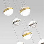 Люстра каскадная с 9-ю подвесами бронза и никель Peggy Futura lamp варинант исполнения - 3 | Loft Concept в Ульяновске