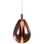 Подвесной светильник со стеклянным плафоном в форме капли NAOMI drop copper варинант исполнения - 3 | Loft Concept в Ульяновске