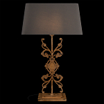 Настольная лампа на ажурном чугунном основании с серым абажуром Openwork Lamp варинант исполнения - 2 | Loft Concept в Ульяновске