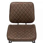 Стул с темно-коричневой обивкой из экокожи Benderson варинант исполнения - 5 | Loft Concept в Ульяновске