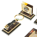 Настольный письменный набор из яшмы и долерита с декором в виде коня Manager Organizer варинант исполнения - 6 | Loft Concept в Ульяновске