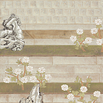 Обои ручная роспись The Art of Learning and Steps for the Flowers by Teo Yang Original colourway on Icefield India tea paper варинант исполнения - 1 | Loft Concept в Ульяновске