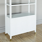 Стеллаж со стеклянными полками Elsa Dreams White варинант исполнения - 7 | Loft Concept в Ульяновске