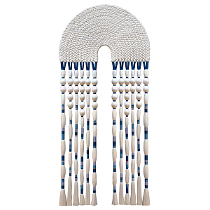 Настенное украшение из нитей Корона с кисточками Crown Wall Hanging