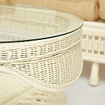 Комплект уличной мебели из ротанга Clara белый варинант исполнения - 12 | Loft Concept в Ульяновске