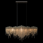 Люстра подвесная с металлическими дугами и длинными цепочками 115 см Atlantis Chain варинант исполнения - 12 | Loft Concept в Ульяновске