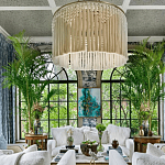 Люстра белая плетеная с кисточками Boho Tassel Chandelier варинант исполнения - 3 | Loft Concept в Ульяновске