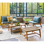 Садовый 2-х местный диван с каркасом из акации Green варинант исполнения - 5 | Loft Concept в Ульяновске