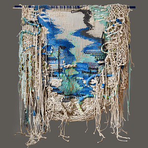 Эко декор на стену из нитей Wall decor Mermaid