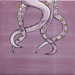 Плитка с узором Осьминог велосипедист варинант исполнения - 4 | Loft Concept в Ульяновске