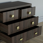 Бельевой Комод с 4 ящиками Elsa Dreams Walnut варинант исполнения - 3 | Loft Concept в Ульяновске