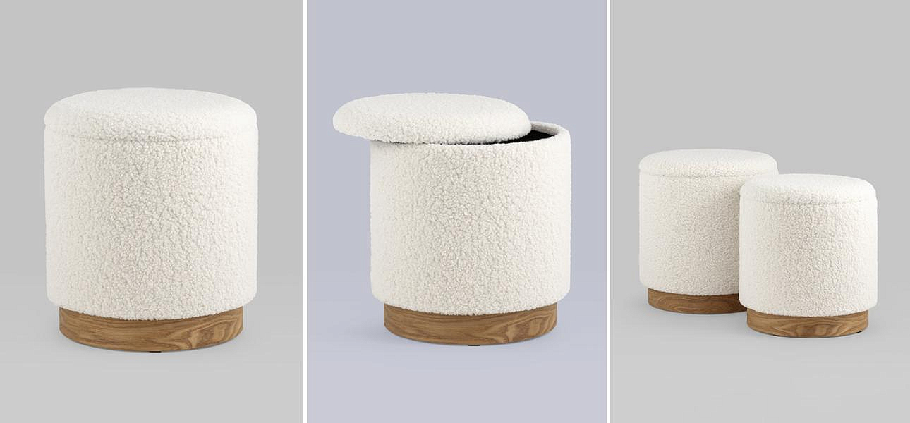 Пуф Bridie Pouf с ящиком - Loft-Concept в Ульяновске