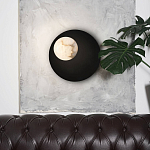 Бра с овальным основанием золотого цвета  и плафоном из алебастра Shaw Lighting варинант исполнения - 4 | Loft Concept в Ульяновске