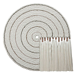 Художественный Гобелен Макраме White Disk Harmony варинант исполнения - 4 | Loft Concept в Ульяновске