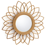 Зеркало из ротанга в форме цветка WICKER MIRROR 65  варинант исполнения - 1 | Loft Concept в Ульяновске