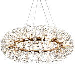 Круглая подвесная люстра Crystal Dandelions Chandelier варинант исполнения - 4 | Loft Concept в Ульяновске